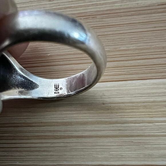 JAMES AVERY Ring Sterling Silver 925 Eternal Love Heart Cross Size 8 Retired - Picture 3 of 5